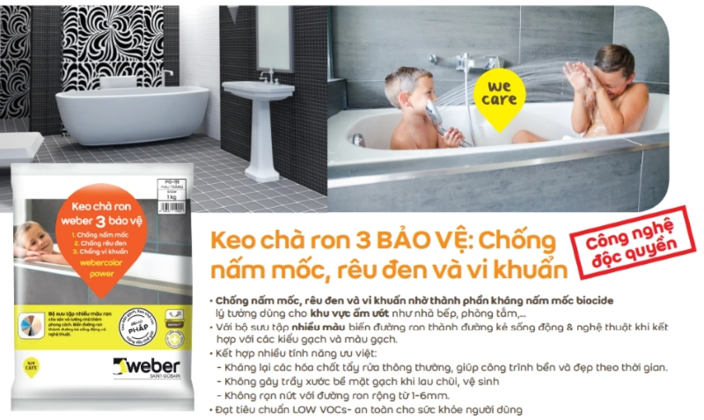 keo chit mach WEBER COLOR POWER