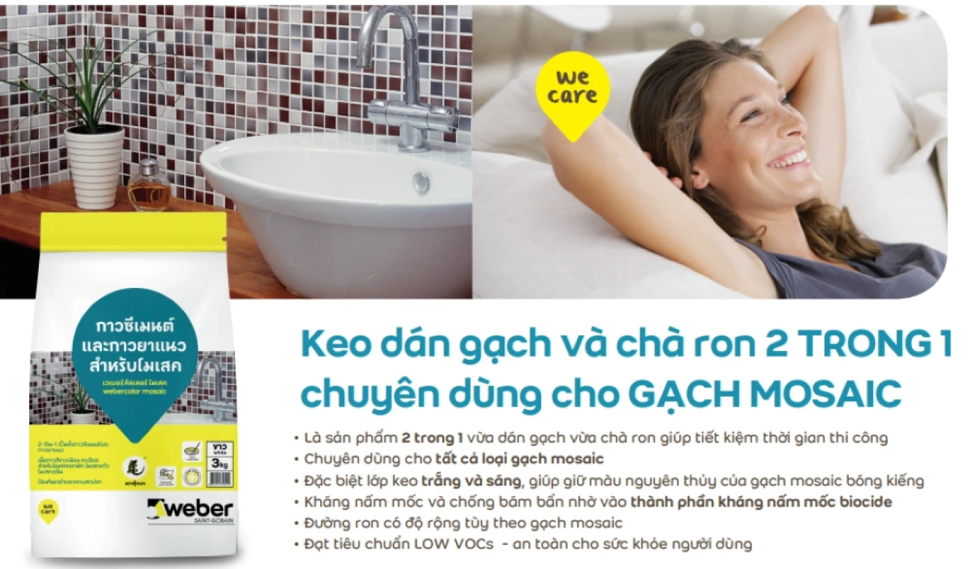 keo chit mach Weber color mosaic