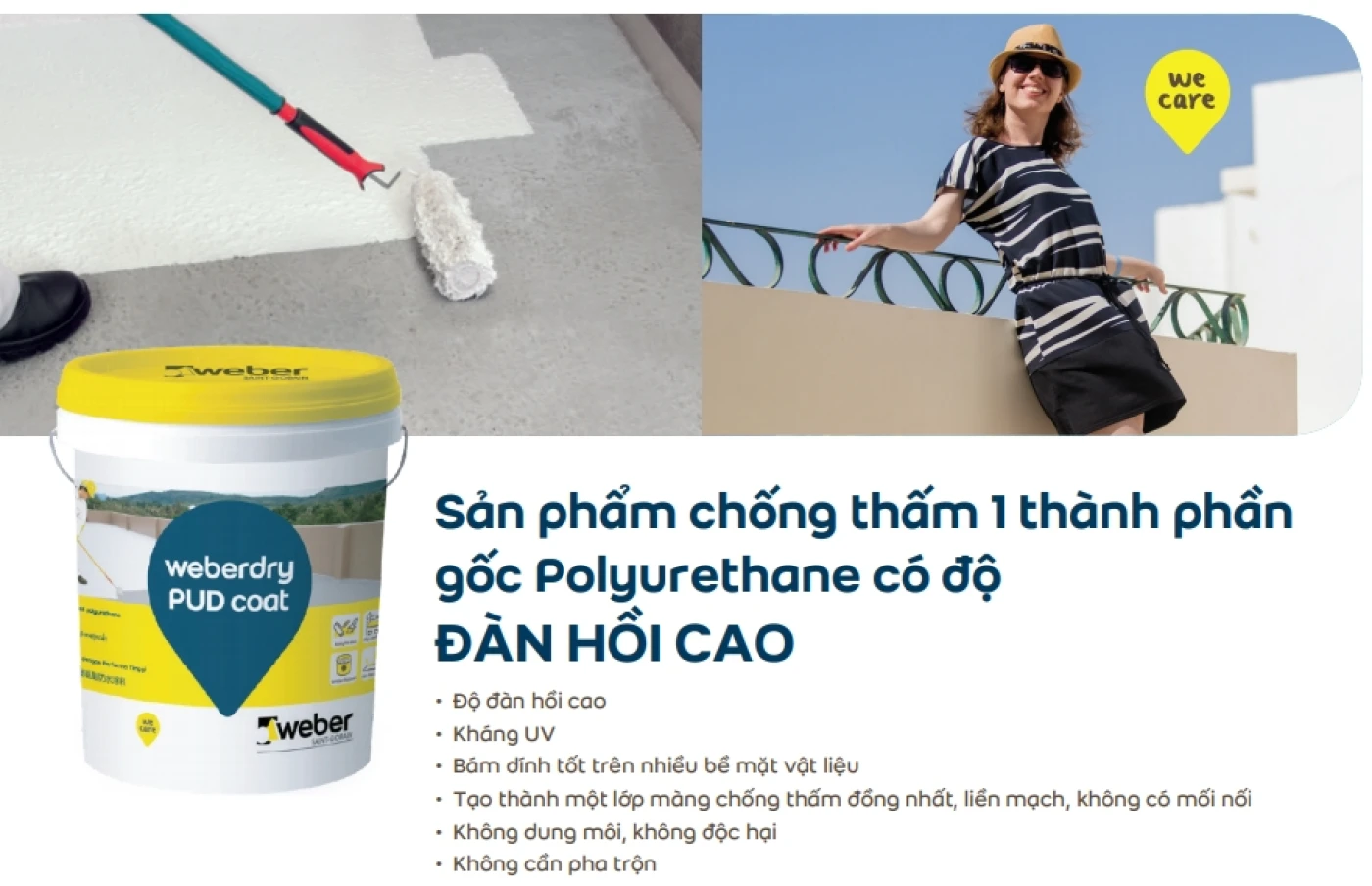 keo chong tham Weber dry PUD coat