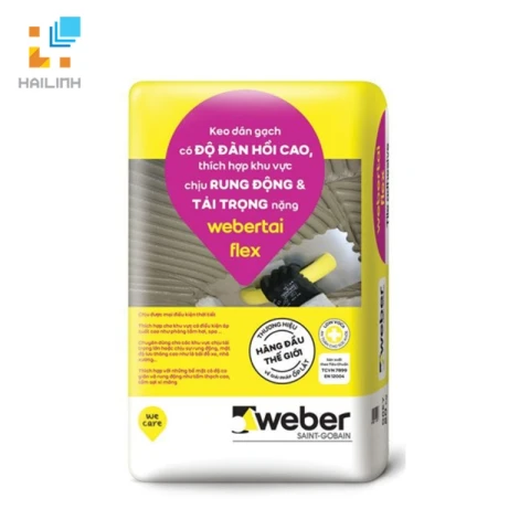 Ảnh Keo dán gạch ngoài trời Weber.tai FLEX 1