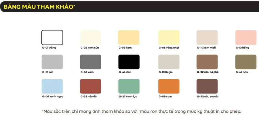 mau keo WEBER COLOR CLASSIC