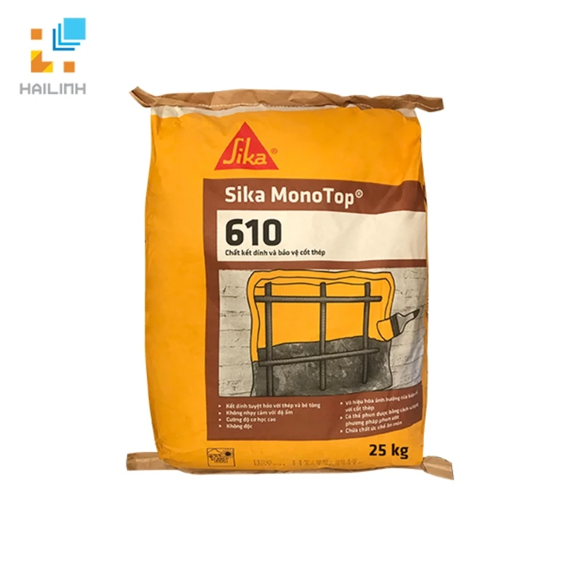Ảnh Vữa Kết Nối Bảo Vệ Cốt Thép Sika Monotop 610 1