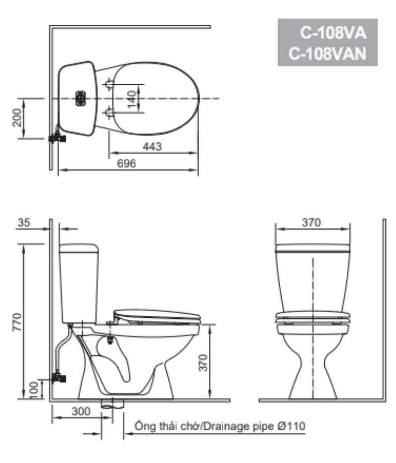 ban ve bon cau 2 khoi inax c 108va
