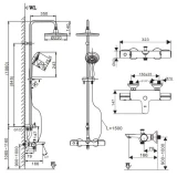 Sen tắm cây Inax BFV-3415T-3C 2