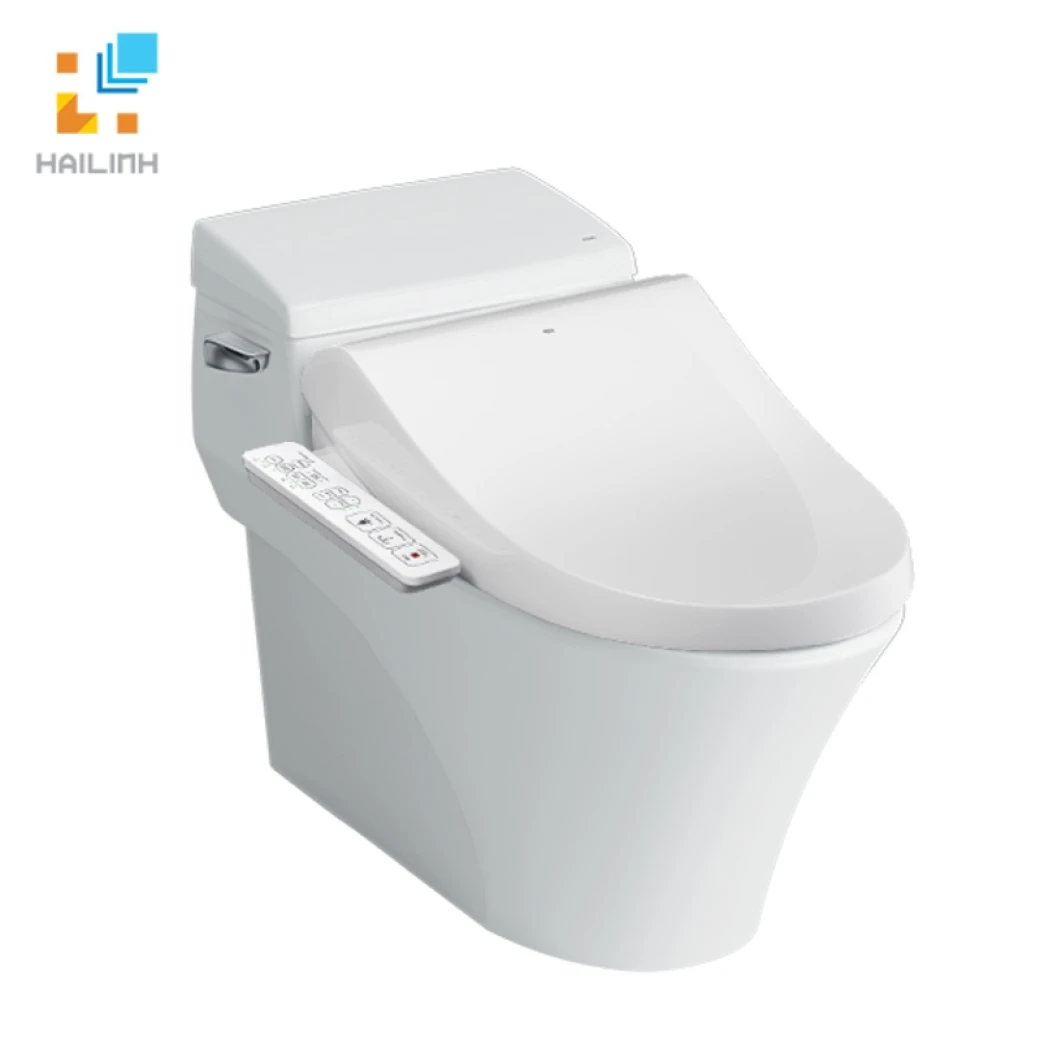 Bon cau nap rua dien tu Inax AC-1017R+CW-H18VN