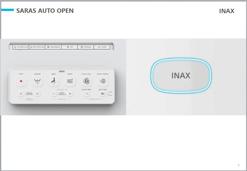 bon cau thong minh inax AC 819VN saras auto open 6