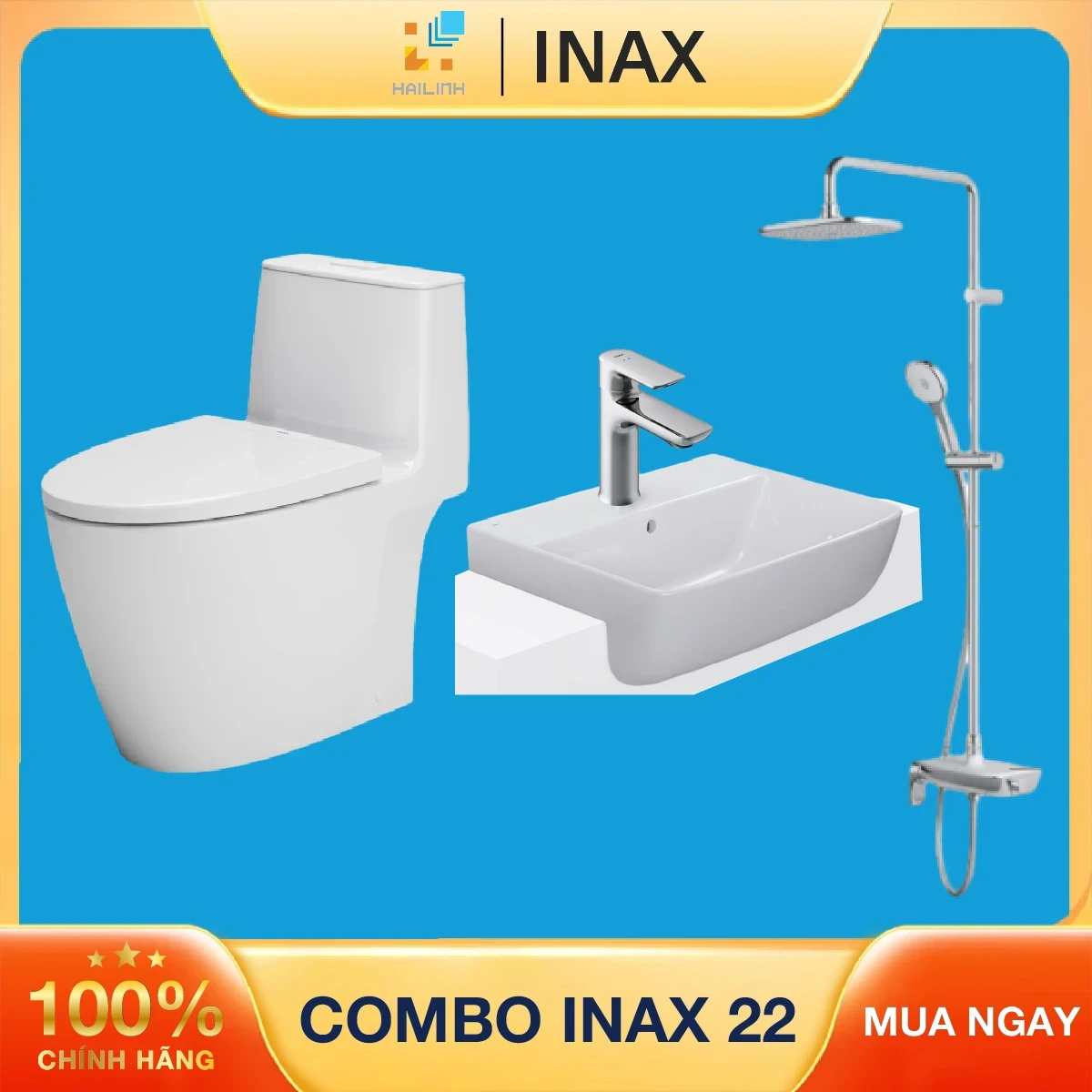 Combo thiết bị vệ sinh Inax 22