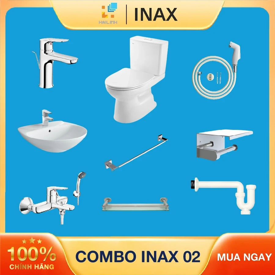 Ảnh Combo thiết bị vệ sinh Inax + Belli số 2 1
