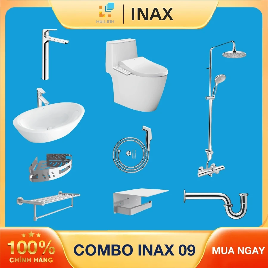 Ảnh Combo thiết bị vệ sinh Inax + Belli số 9 1