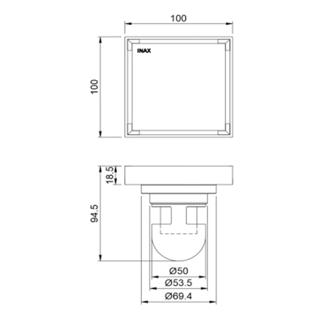 Ban ve ky thuat thoat san Inax FDV-10F