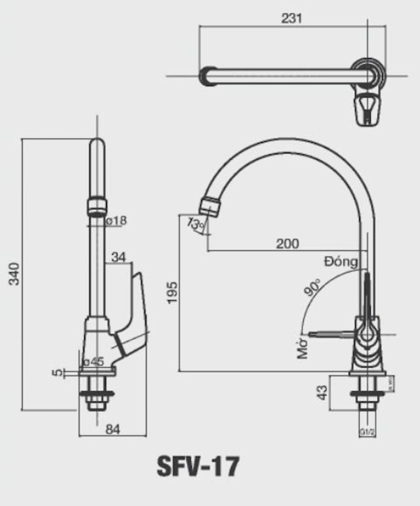 voi inax sfv 17 ban ve