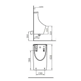 Bồn tiểu nam JOMOO J13055-0D/31K-I011 2