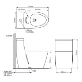 Bồn cầu 1 khối Moen SW3182C1 2
