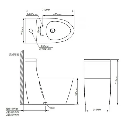 Ảnh Bồn cầu 1 khối Moen SW3182C1 2