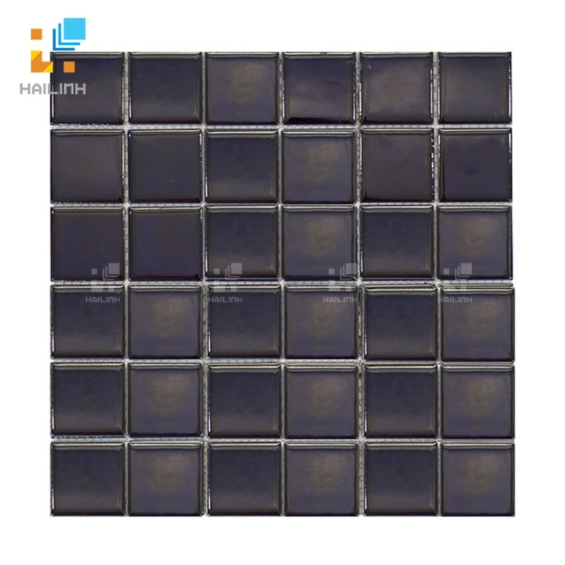 Ảnh Gạch Mosaic HLMST330377 men gốm trơn 1