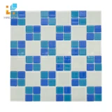 Gạch Mosaic HLMST330396 màu xanh trắng 1