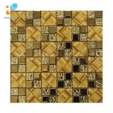 Gạch Mosaic HLMST330402 màu đen vàng 1