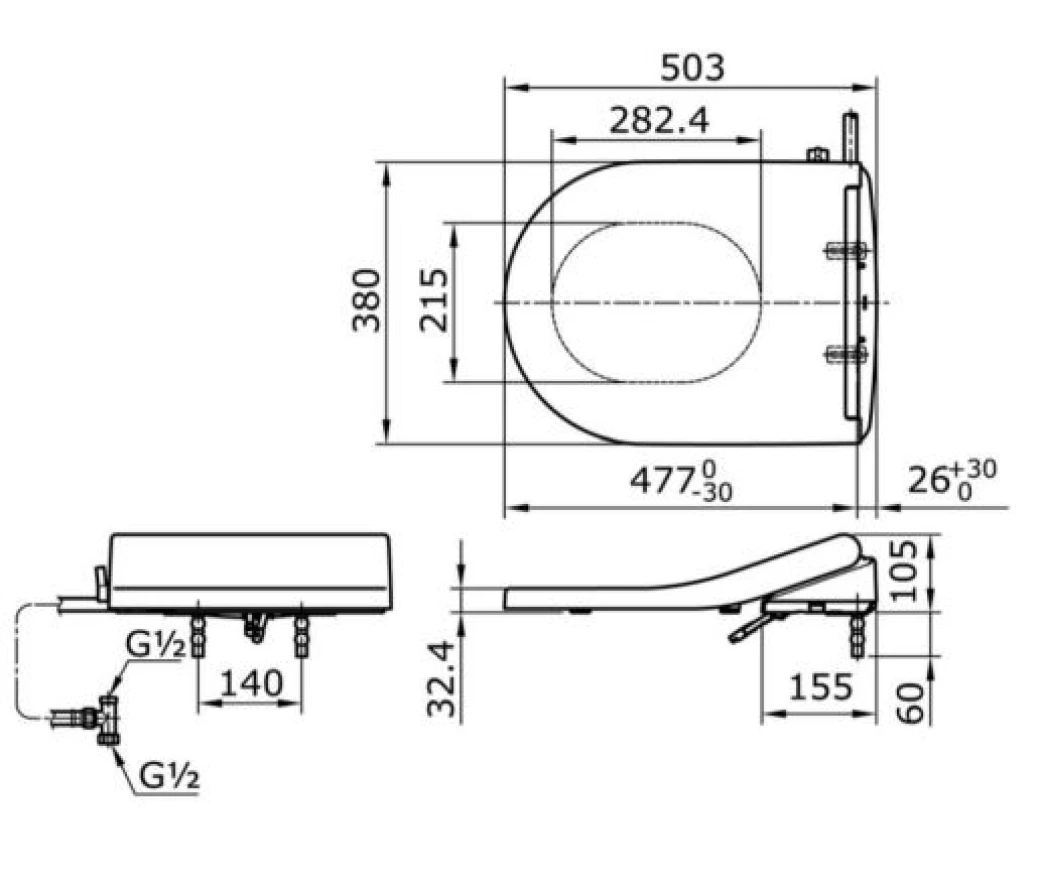 Nap bon cau TOTO TCW09S