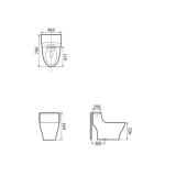 Bồn cầu 1 khối Roca A349487000 2