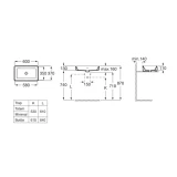 Chậu rửa bàn đá Roca A3270Y2000 2