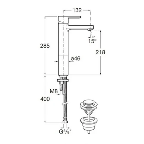 Ảnh Vòi chậu nóng lạnh Roca đặt bàn A5A3796C00 2