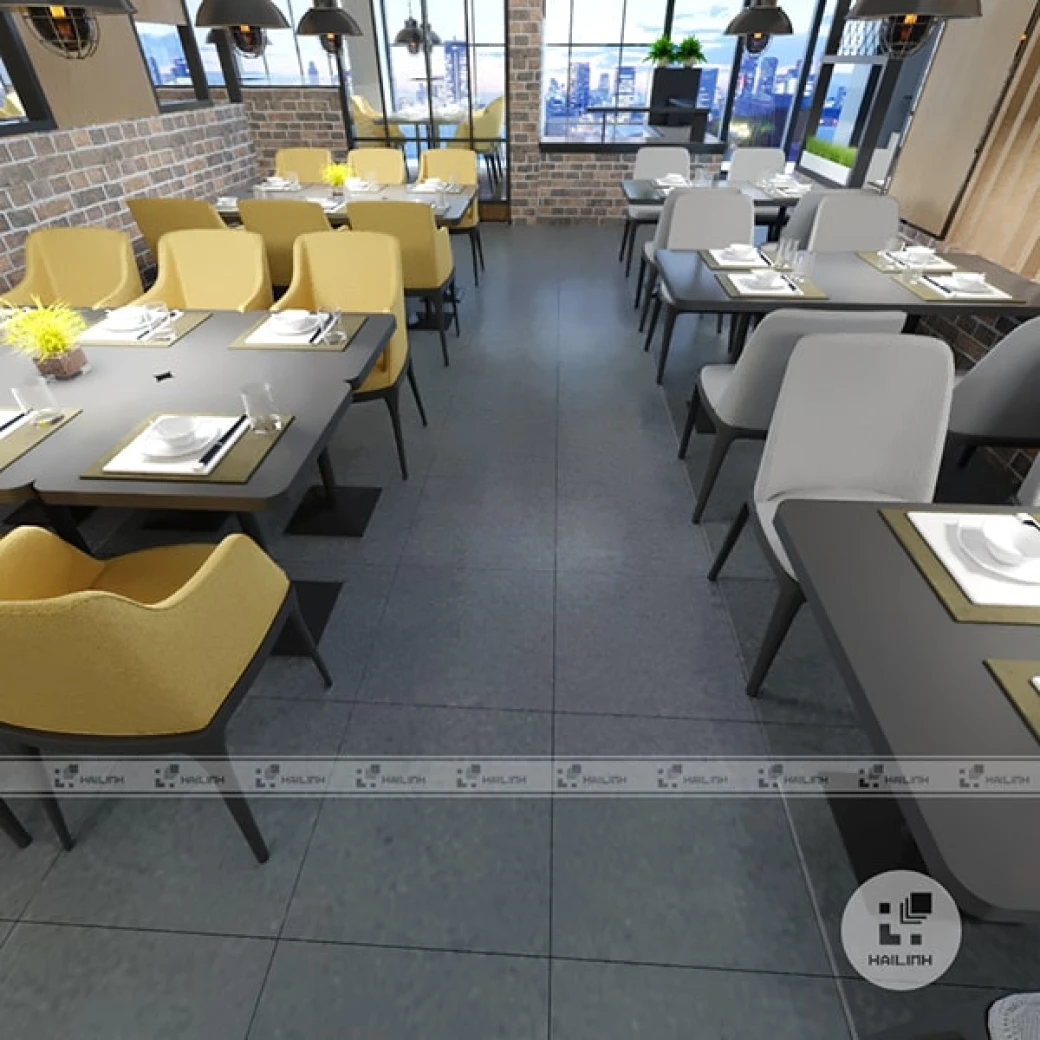 Gach TAICERA P6060 TRGR cho quan an dep