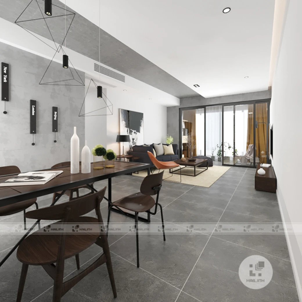 Gach lat nen Taicera G68764 cho phong khach dep