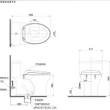 Bồn cầu 1 khối TOTO MS855DT2 2