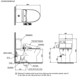 Bồn cầu điện tử TOTO CS302DW18 2