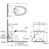 Bồn cầu điện tử TOTO CS767RW18 2