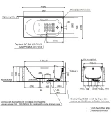 Bồn tắm nhựa TOTO PAY1510V/TVBF411 2
