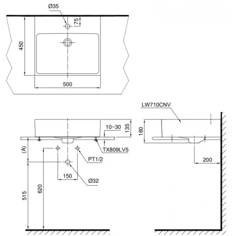Ảnh Chậu rửa đặt bàn TOTO LT710CTR 2