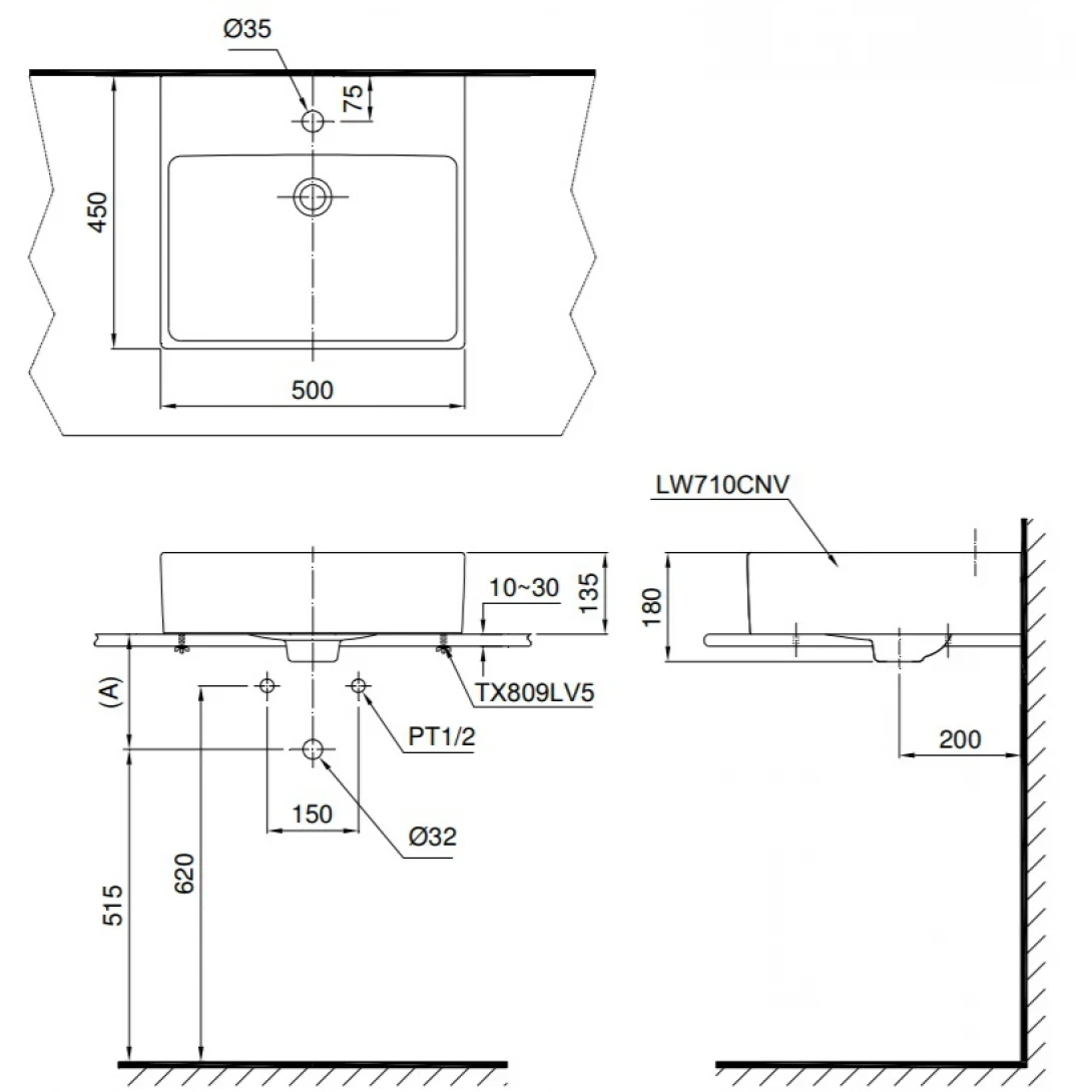 Ảnh Chậu rửa đặt bàn TOTO LT710CTR 2