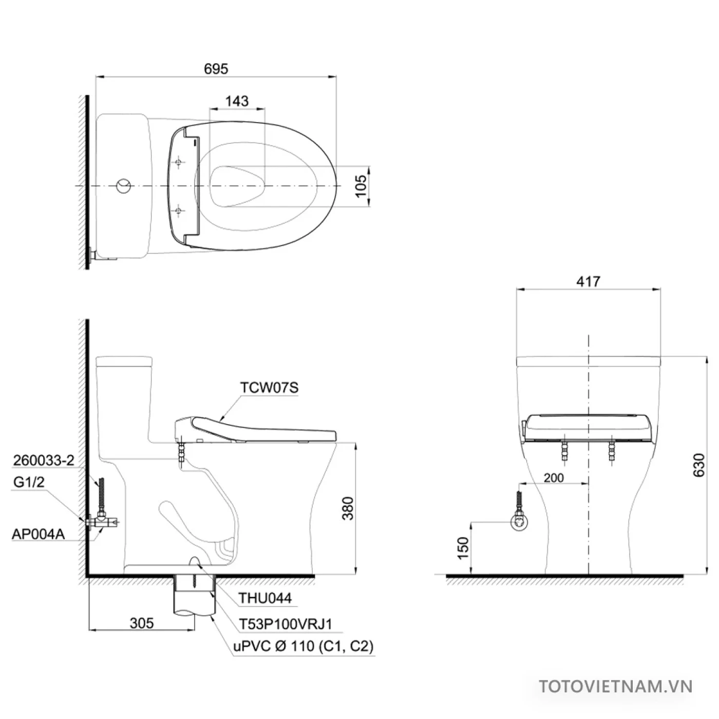 ban ve ki thuat bon cau toto ms855de2