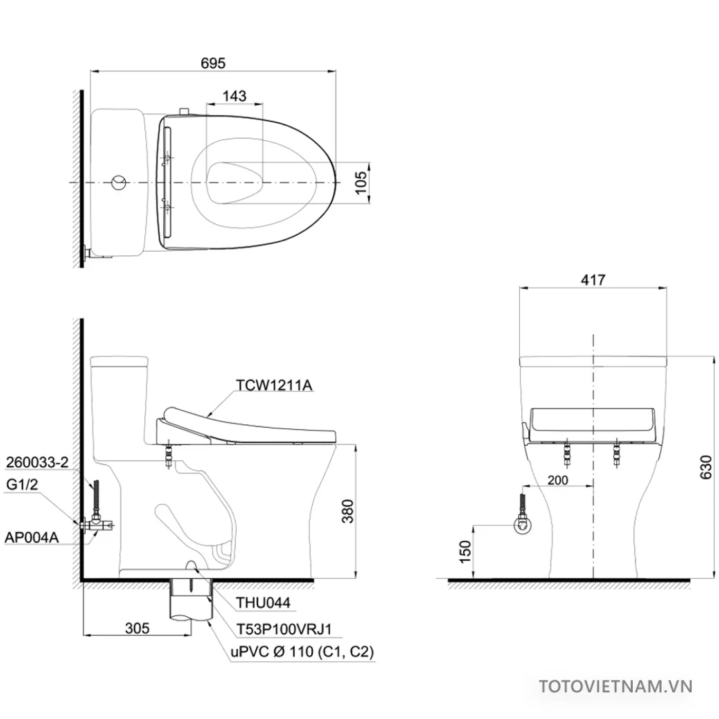 ban ve ki thuat bon cau toto ms855de4