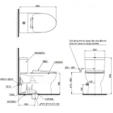 Bồn cầu 2 khối TOTO CS302DE2 4