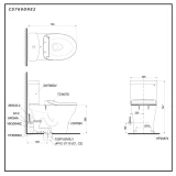 Bồn cầu 2 khối TOTO CS769DRE2 4