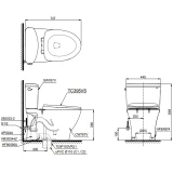 Bồn cầu 2 khối TOTO CS767RT10 2