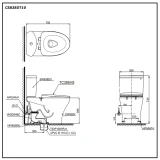 Bồn cầu 2 khối TOTO CS838DT10 2