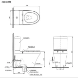 Bồn cầu 2 khối TOTO CS948DT8 2