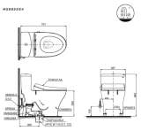 Bồn cầu 1 khối TOTO MS885DE4 2
