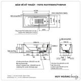 Bồn tắm nhựa TOTO PAY1730HV/TVBF411 2