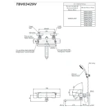 Sen tắm nhiệt độ TOTO TBV03429V/TBW01008V 2