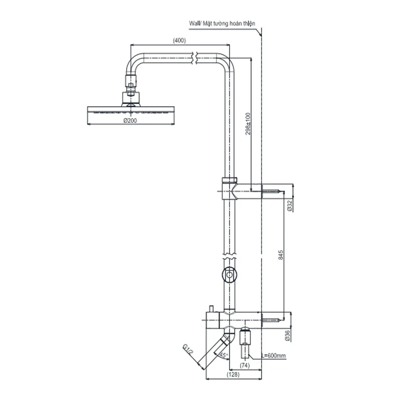Ảnh Sen tắm cây TOTO TBW07005A 2