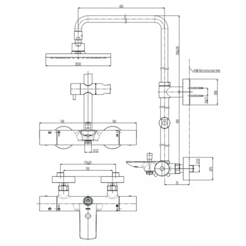 Ảnh Sen tắm cây TOTO TBW07006A 2