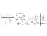 Vòi chậu gắn tường TOTO TLS02308B 2