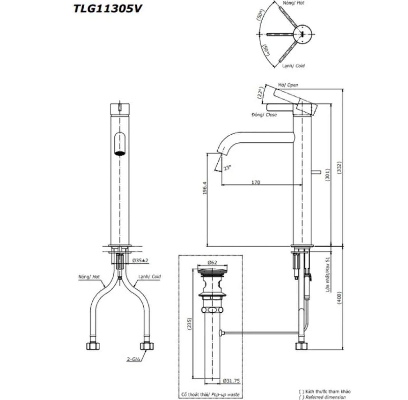 ban ve ky thuat voi chau toto tlg11305v