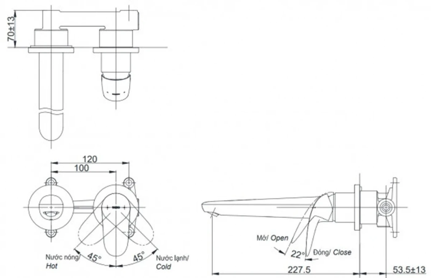 ban ve ky thuat voi chau toto tls03308b