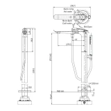 Vòi sen xả bồn tắm TOTO TBP03301AA/TBN01105B 2