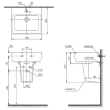 Chậu rửa treo tường TOTO LHT328C 2